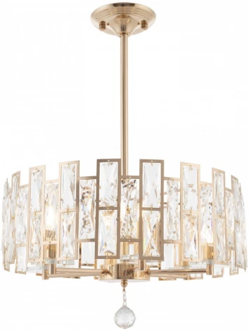 Подвесная люстра хрустальная на штанге Arte Milano Sorrento-4209 374209/6/350/470 GD (220V)