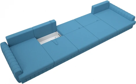 Диван П-образный Лига-057 НПБ МегаЛонг Лига Диванов (Рогожка) арт.129353