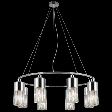 Подвесная люстра ILLUMICO IL0113-8P-79 CR (220V, на тросе)