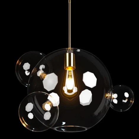 Подвесной светильник Loft It Bolle 2034-P4 (220V, на проводе, шарики, молекулы)