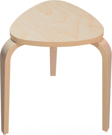 Табурет ТДК Треугольный Водный лак