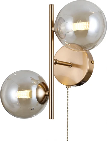 Бра с выключателем Moderli Molly V10787-2W (220V, шар, молекулы)