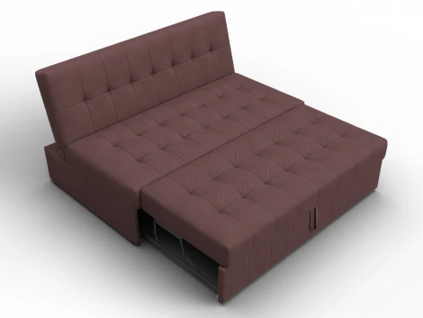 Диван прямой Лига-107 (140) (ЛДСП,Брус,Фанера,Замша/Бордовый) Лига Диванов 134928
