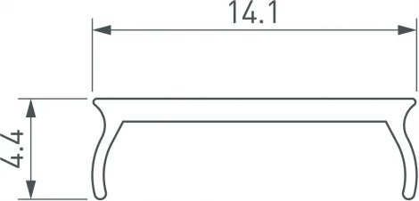 Экран F-KA13-2000 матовый для PHS (Arlight, Пластик) 045575