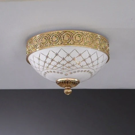 Потолочная люстра Reccagni Angelo 7112 PL 7112/2 (220V, узор в клетку)