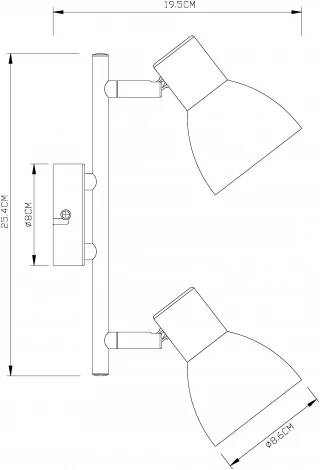 Спот на штанге Arte Lamp Falena A3117PL-2BK (220V)