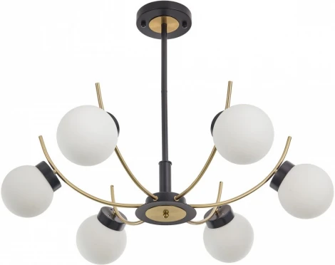 Потолочная люстра на штанге Arte Milano Neapolis-76169 276169/6 BK/GD (220V, шар)
