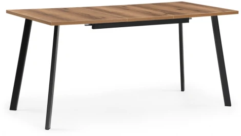 Стол деревянный Колон Лофт 120 25 мм дуб делано темный / матовый черный 489647 Notta