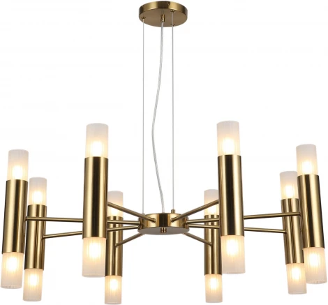 Подвесная люстра ILLUMICO IL0314-16P-79 BRASS (220V, на тросе)