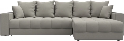 Диван угловой с декором и полкой Лига-050 НПБ Лига Диванов (Рогожка) арт.128586