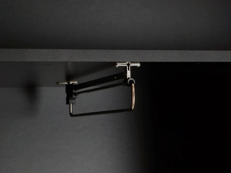 Шкаф 2-дверный Look ОГОГО (арт.843403), (ЛДСП/Черный)