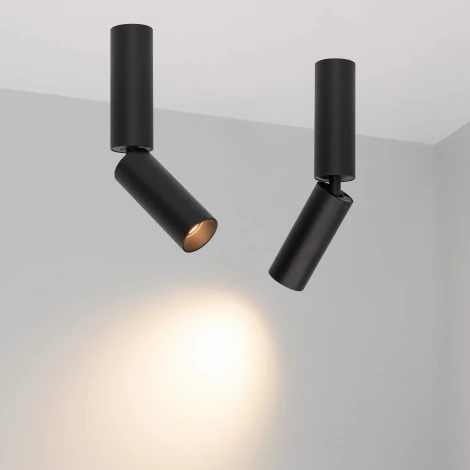 Накладной точечный светильник SP-NUANCE-SURFACE-FLAP-R35-7W Warm3000 (BK, 36 deg, 230V) (Arlight, IP40 Металл) 049911 (LED)