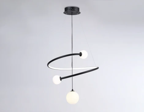 Подвесной светильник Ambrella Comfort FL66303 (регулировка яркости, LED, 220V, пульт управления, на тросе, шарики)