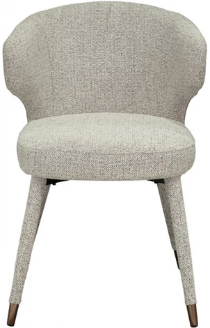 30C-13780 Стул обеденный шенилл белый 55*62*77см Garda Decor