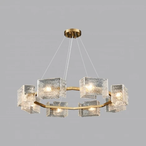 Подвесная люстра iLamp Dallas 2078-D890 BR (220V, на тросе)