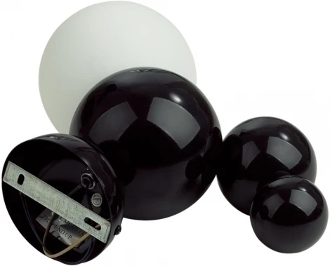 Настенный светильник Lumion Blasen 6566/1W черный/белый матовый/металл/стекло E27 1*40W 220V (шарики)