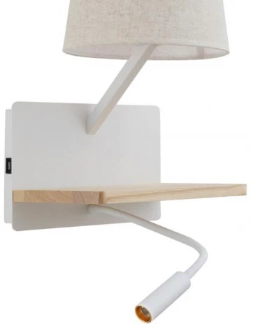 Бра на гибкой ножке для чтения с usb Favourite Liga 2895-1W (220V)