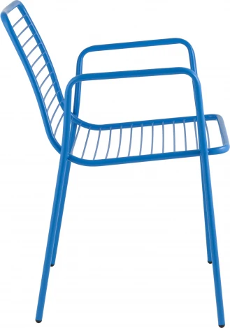 Стул с подлокотниками Дели металл голубой Stool Group (арт.УТ000039269)