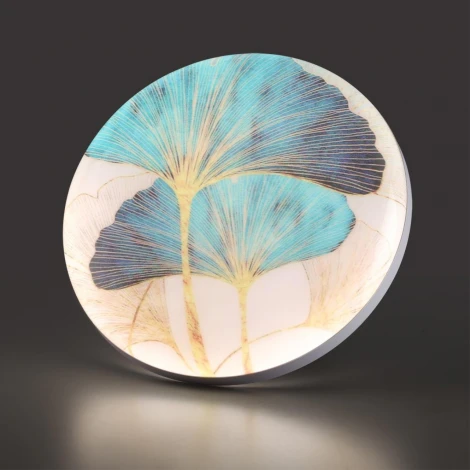 Настенно-потолочный светильник светодиодный Sonex Floren 7747/DL PALE SN пластик/белый/мульти LED 48Вт 3000-6000К D380 IP43 пульт ДУ (220V, круглые)