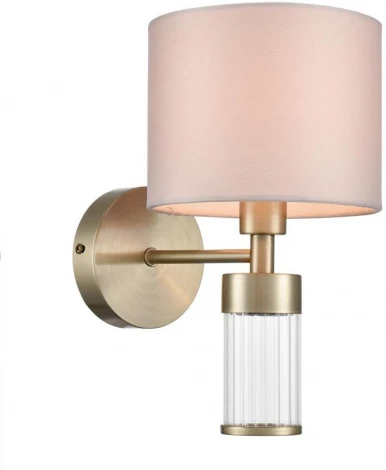 Бра Lumion Damona 8109/1W латунь титаниум/бежевый, металл/текстиль/стекло E14 40W 220V