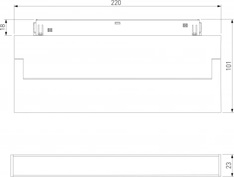 Трековый Wi-Fi светильник магнитный светодиодный Elektrostandard Slim Magnetic 85082/01 (48V, голосовое управление, умный дом - Minimir Home)