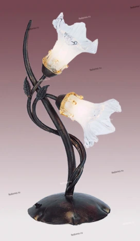 Интерьерная настольная лампа N-Light TX-0174 TX-0174/2 gold with clear red