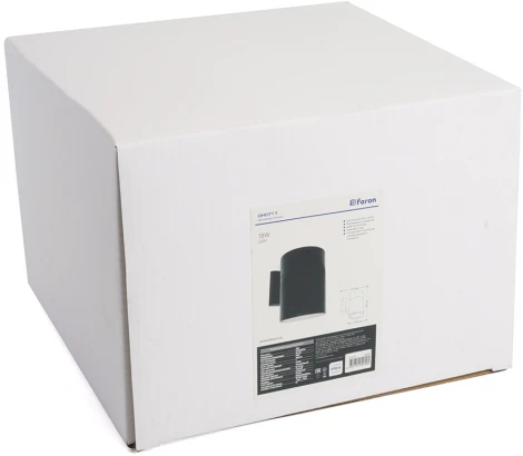 Архитектурная подсветка Feron Корфу 48357 DH0711, 18W, 1500Lm, 2700K, черный Бостон (LED, 220V, круглые, IP54)