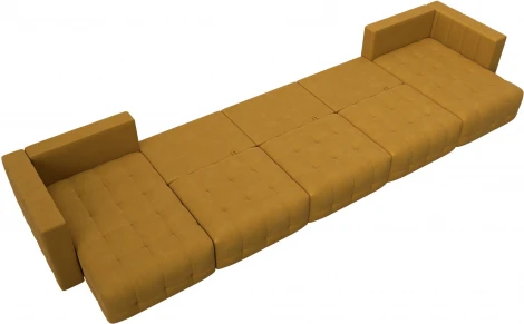 Диван П-образный Лига-052 НПБ МегаЛонг Лига Диванов (Велюр) арт.128874