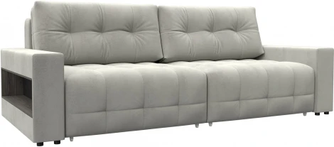 Диван прямой с полками Лига-053 НПБ Лига Диванов (Велюр) арт.128899