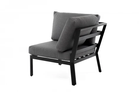 "Париж" модуль диванный алюминиевый угловой, цвет серый 4SIS арт.УТ-00006731