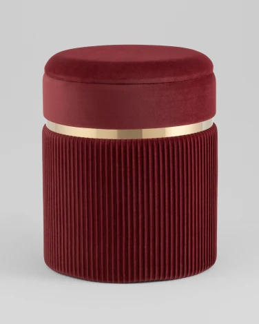 Пуф Миранда с ящиком велюр бордовый Stool Group УТ000042175