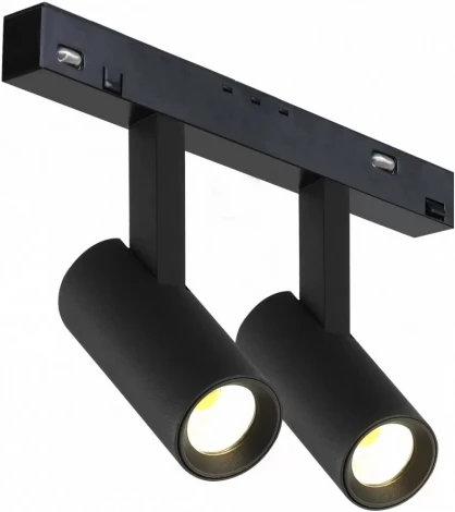 Трековый магнитный светильник 48V iLedex Vision48/22 4822-005-D34-16W-40DG-3000K-BK (круглые)