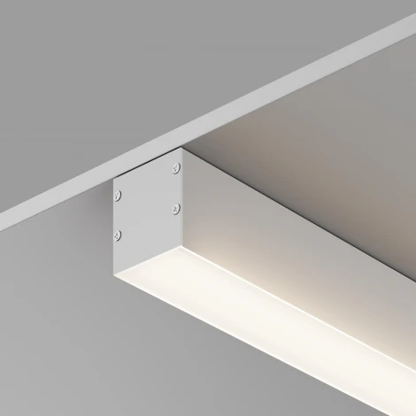 Алюминиевый профиль накладной-подвесной 35x35 серебро 2 м Maytoni Led Strip 633001