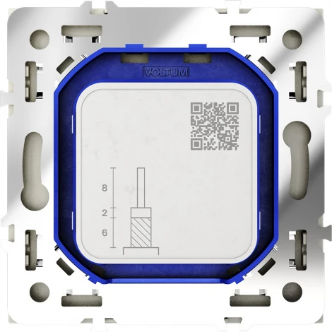 Розетка телевизионнная оконечная TV+SAT (шелк) Voltum S70 VLS060404