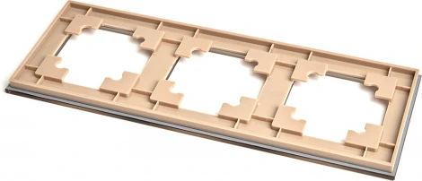 Рамка на 3 поста (золото) Stekker Катрин 49036