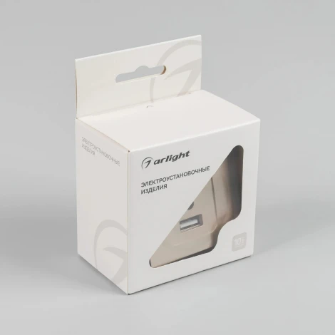 Механизм USB розетки SCT-MUAC-PL-GD-V (5V, 3A, QC4) (Arlight) 049841