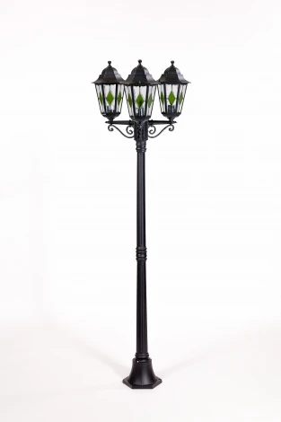 Наземный фонарь Oasis Light PETERSBURG lead GLASS 79808lgB Bl