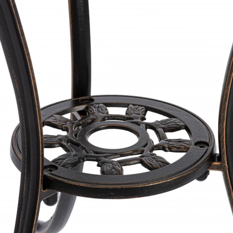 Комплект Secret de Maison Waltz of Flowers/Вальс Цветов (стол+2 стула) алюминиевый сплав, D60/H67, 47х41х86см, бронзовый Tetchair 11378