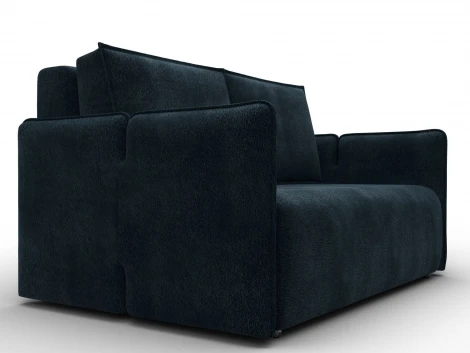 Диван прямой Лига-117 (ЛДСП,Брус,Фанера,Велюр/Графит) Лига Диванов 137018