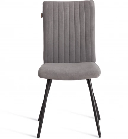 Стул обеденный Monte Carlo Tetchair (Флок/Серый,Черный) арт.24794