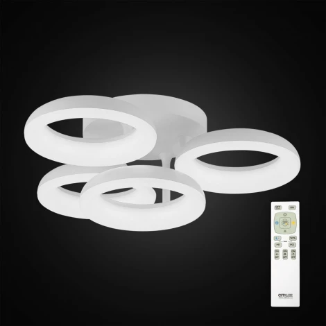 Потолочная люстра RGB Citilux Паркер Смарт CL225A140E (LED, 220V, умный дом - Алиса, Маруся, Сири, кольцо)