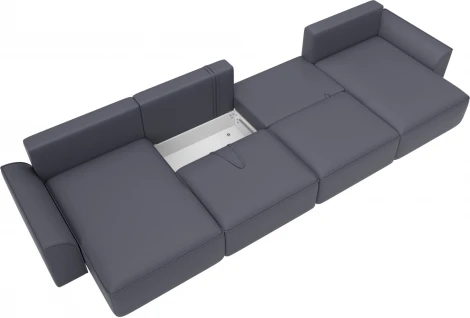 Диван п-образный Лига-048 НПБ лонг Лига Диванов (Экокожа) арт.128353