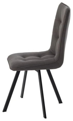 Стул ДАРЛИНГ 360 град. поворот. цвет B28 Темно-серый, велюр / черный каркас M-City 64741