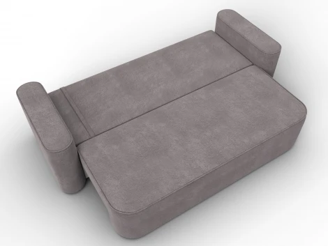 Диван прямой Лига-118 НПБ (ДСП,ЛДСП,Брус,Фанера,Велюр/Бежевый) Лига Диванов 137078