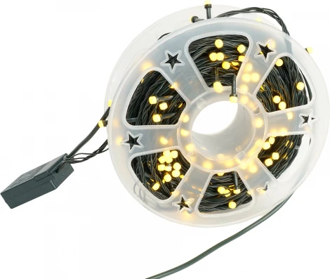 Светодиодная гирлянда на бобине линейная 50м + 3м 2700К, c питанием от сети, зеленый шнур Feron CL98 51436