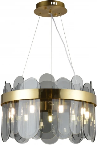 Подвесная люстра Natali Kovaltseva Valencia 91000/8C GOLD SATIN