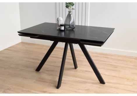 Керамический стол Вилли 120(180)х80 shakespeare black / черный 622897