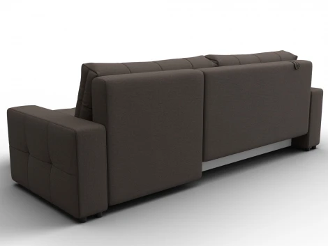 Диван угловой Лига-122 угол универсальный (ДСП,Брус,Рогожка/Коричневый) Лига Диванов 137598