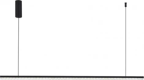 Подвесной линейный светильник ST Luce SL1018 SL1018.423.01 черный/прозрачный LED 1*32W 4000K (220V, на тросе)
