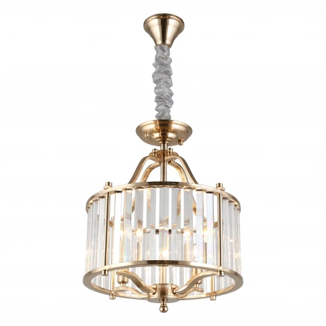 Подвесная люстра Aployt Romen APL.809.03.04 (220V, хрусталь, на цепи, свеча, круглые)